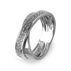 Anel de Noivado Ouro e Diamantes Eternis EG43-D-19K