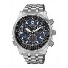 Relógio Citizen Radiocontrolado Crono Pilot E660 Super Titanium CB5850-80L
