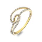 Anel Hot Diamonds Gold Flow