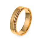 Aliança de Casamento Ouro e Diamantes Eternis WM47-Y-D-19K