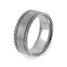 Aliança de Casamento Ouro e Diamantes Eternis WX28-W-D-19K
