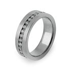 Aliança de Casamento Ouro e Diamantes Eternis WX42-W-D-19K