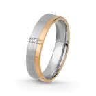 Aliança de Casamento Ouro e Diamantes Eternis EM3B4.5WY-D-19K